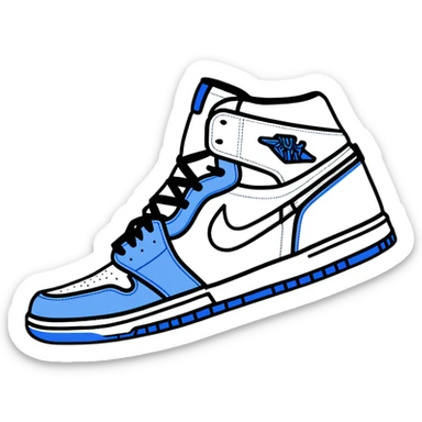 Nike Air Jordan high-top sneaker sticker