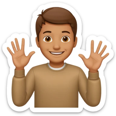 Mano asiendo seña de s sticker