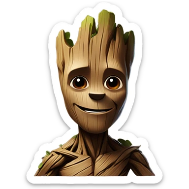 Groot partying sticker