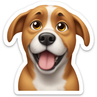 a dog that farts in the room and then hides sticker