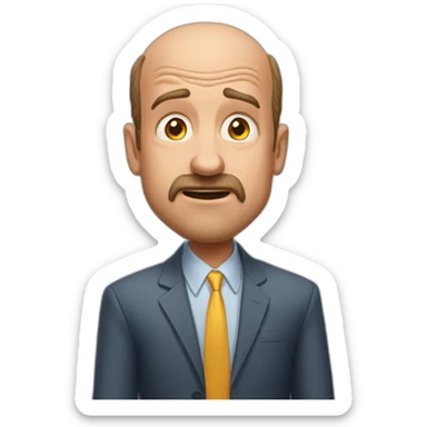 Jim cramer in disbelief sticker
