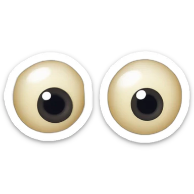 spaghetti monster eyeballs sticker