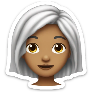 clean girl hair wash day sticker