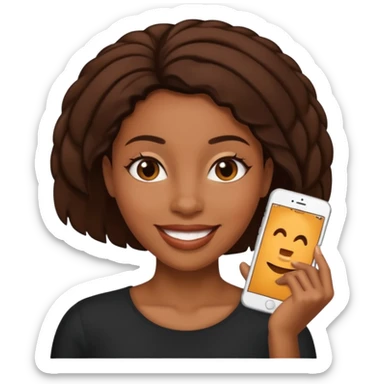 Nake black woman tweaking sticker