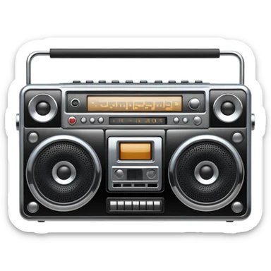 Boombox sticker