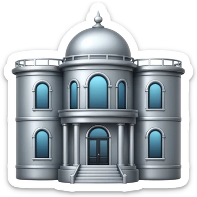 silver mansion emoji sticker