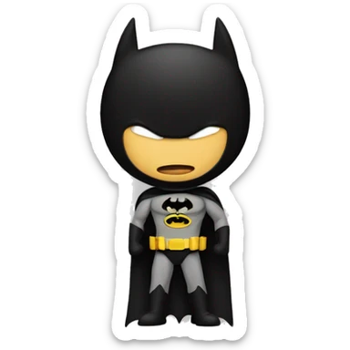 Batman logo emoji sticker