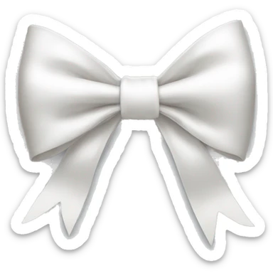 white bow sticker