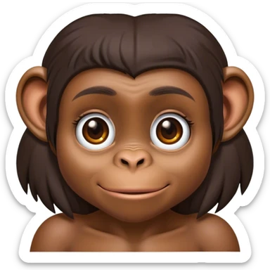 Tatiana as a chimp sticker