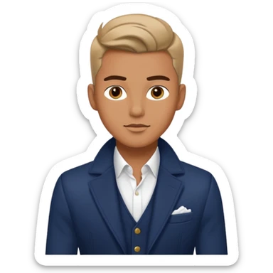 male fashion model sticker