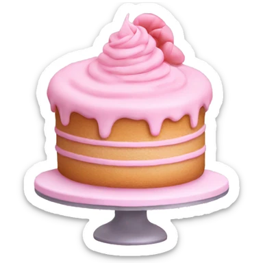 pastel pink cake bakery  sticker