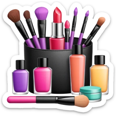 make-up supplies sticker