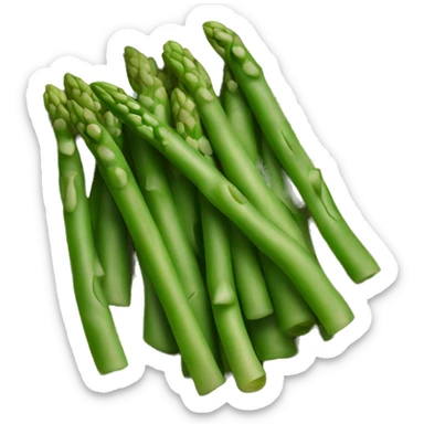 Bowl of green beans and asparagus  sticker