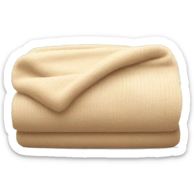 cozy beige blanket  sticker