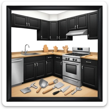 kitchen renovating sticker