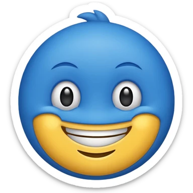 Wolt mascot as emoji sticker