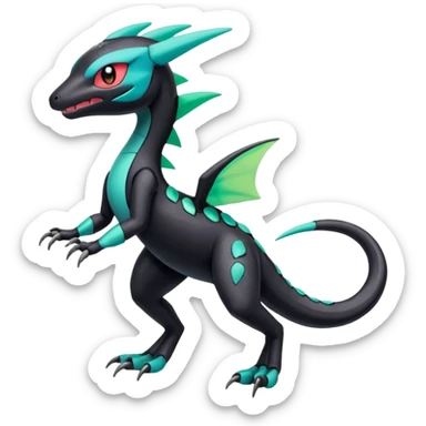 Meloetta-Guilmom-Salandit-Trico-Pokémon-Fakémon-fusion-hybrid-creature sticker