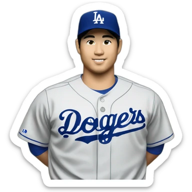 Ohtani Dodgers  sticker