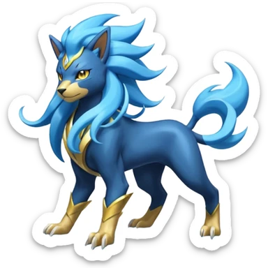 Luxray-Suicune-Amaura-Manectric-fusion sticker