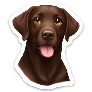 Chocolate Labrador ￼ sticker
