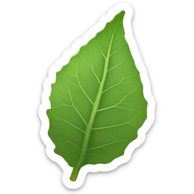 leaf of fig facing downward sticker