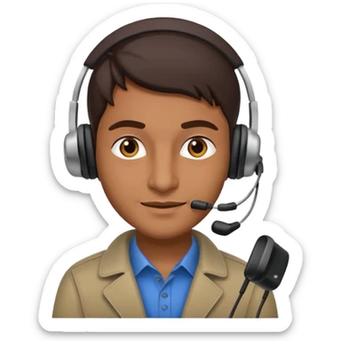 phone scammer from pakistan with smirk and brown skin sticker