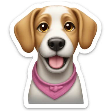 Dog with jiggle dress  sticker