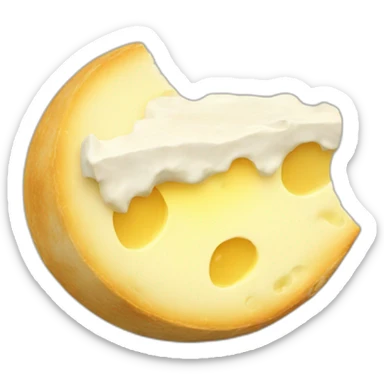 moon as camembert sticker