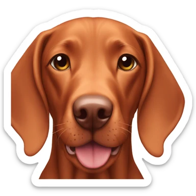 happy vizsla sticker