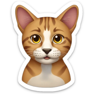 An Indian cat sticker