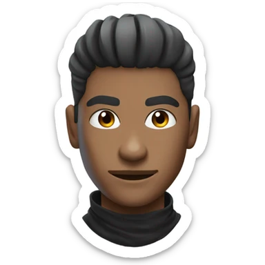 Ninja streamer with low taper fade sticker