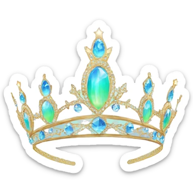 Aurora tiara sticker