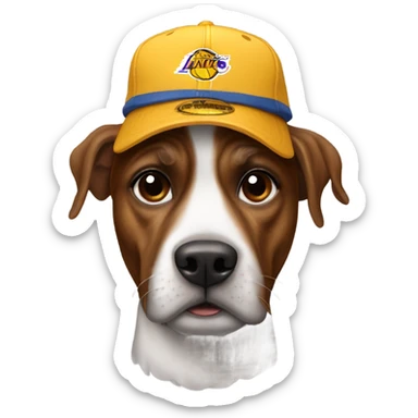 LeBron James wearing a dog hat  sticker