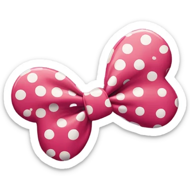 Minnie mouse ears glitter sticker