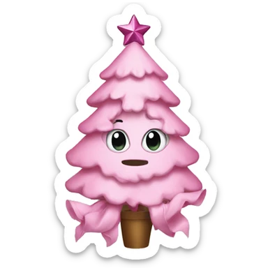 pink Christmas  sticker
