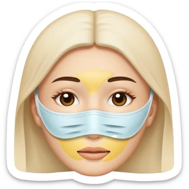 aesthetic facial face mask emoji  sticker