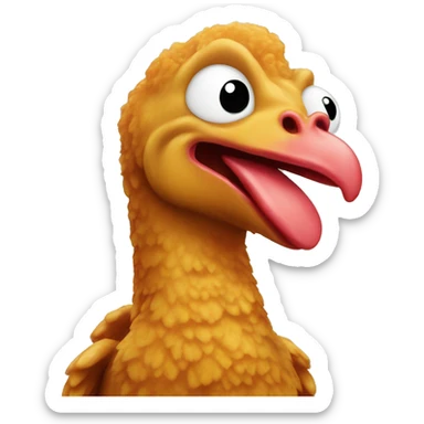 Dino chicken nugget sticker