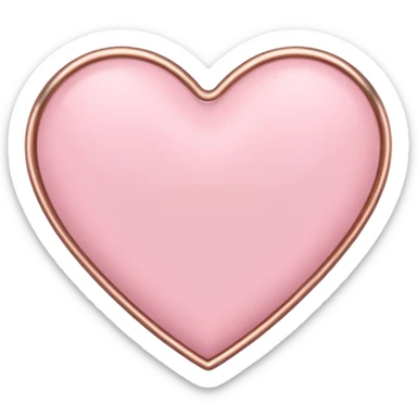 I need a pink and rose gold Heart emoji sticker