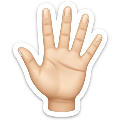 Please create a 3D emoji that shows the number 1 using fingers. I’d like it to resemble the iPhone emoji style! sticker