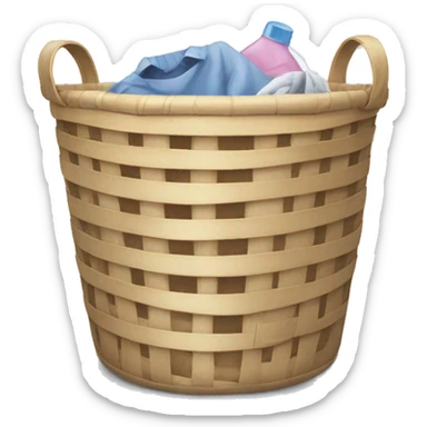 Laundry basket sticker