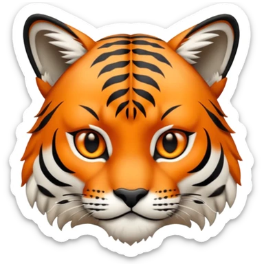 Lince combinado con un tigre sticker