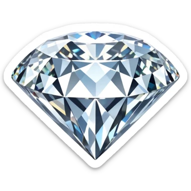 Color White diamond sticker