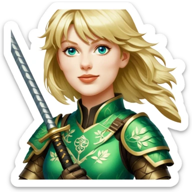 Emerald Samurai sticker