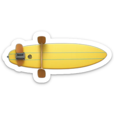 Chat sur une planche de surf sticker