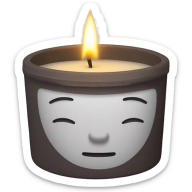 3 wick candle  sticker