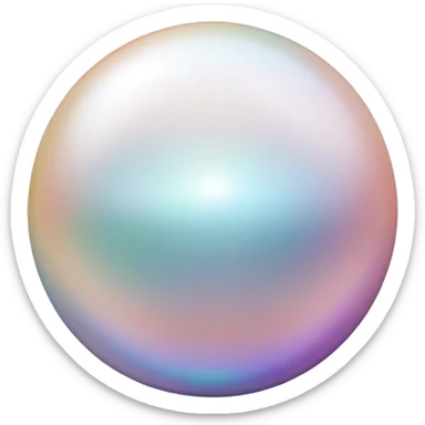 beautiful shiny pearl sticker