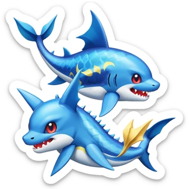 Vaporeon-Molotov-Sharpedo-Kyogre-Pokémon-Fakémon-creature sticker