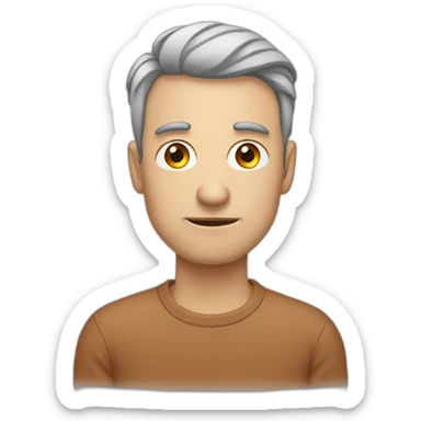 man with cognitive disorder sticker