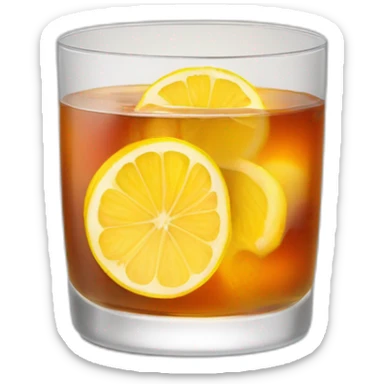 Whisky sour with red bitters sticker