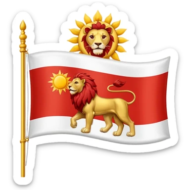 Shir o Khorsid flag sticker